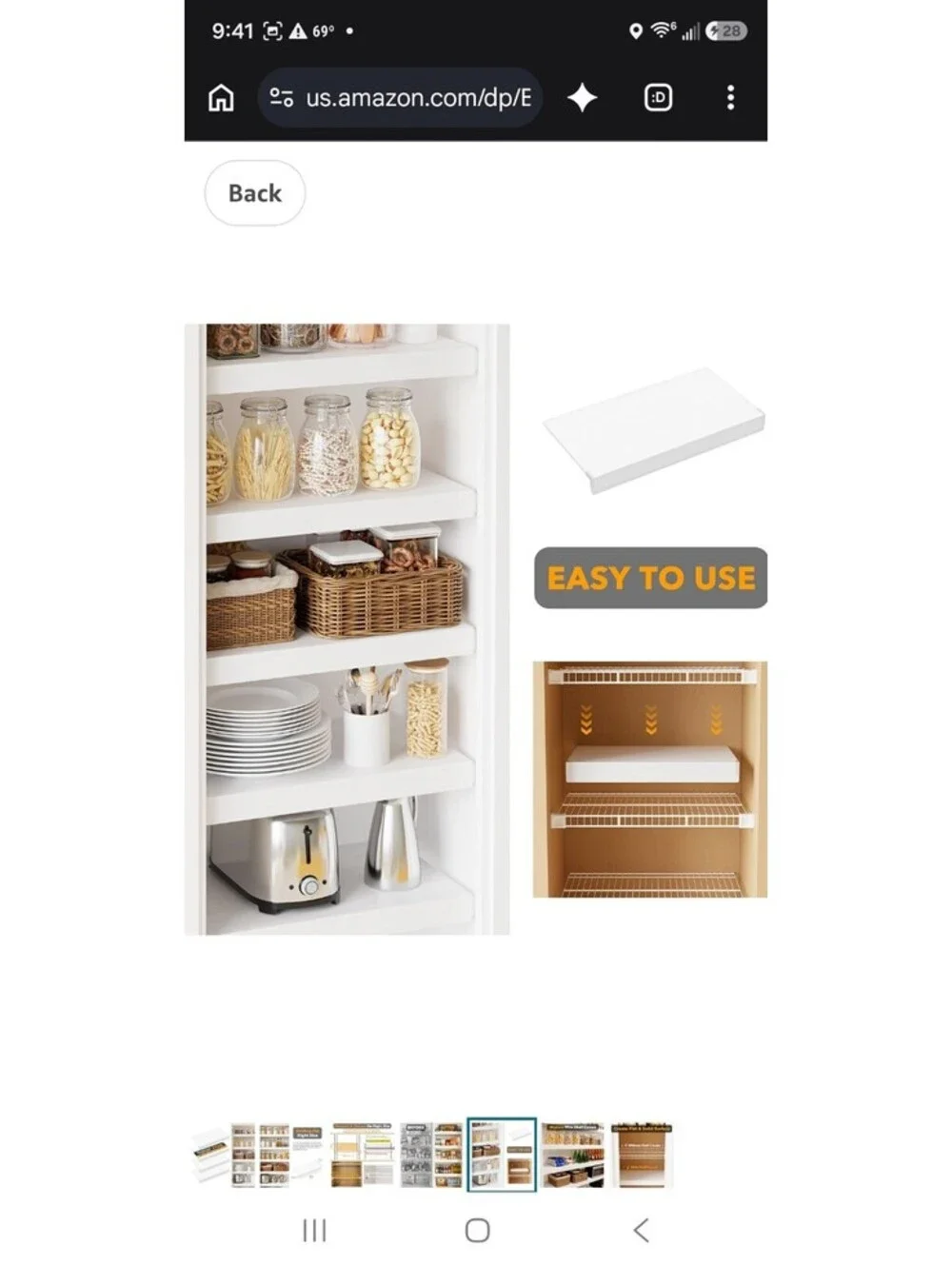SpaceAid Wire Shelf Covers for Pantry Rack, 30